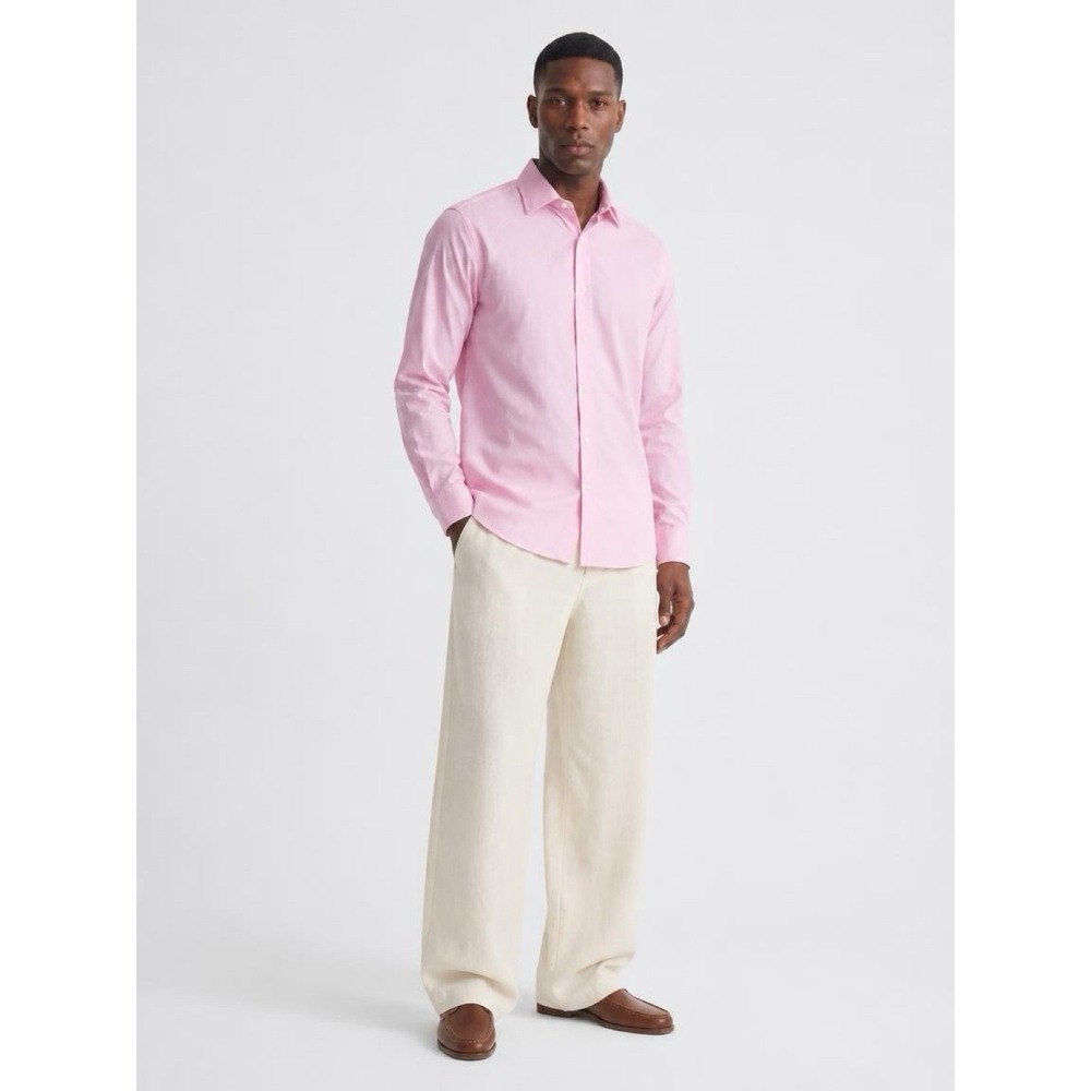 Ralph Lauren Black Label Pink Regular Fit Shirt Men's Sz Large (9-b67)